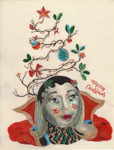 Christmas He-Elf, 2020 (bläckteckning på papper)