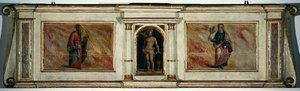 Altar predella från kyrkan San Barnaba (tempera på panel) av Zanobi Poggini