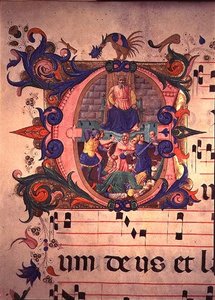 Missal 515 f.13v The Massacre of the Innocents, från en körbok avrättad före 1449 (för detaljer se 88910-11)
