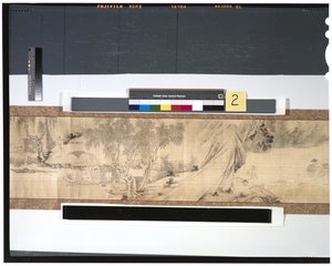 Fiskarnas liv längs floden, 1700-talet (bläck & färg på siden, handrulla) av Zhou Shanguan