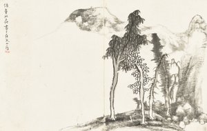 Landskap och blommor, album med sex blad