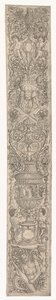 Ornamentpanel: Triton och Two Infant Satyrs