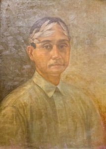 Porträtt av Jose Corazon de Jesus som poetpristagare av Zosimo Dimaano