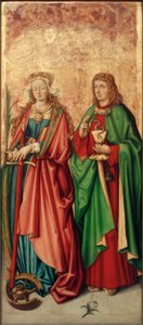 Zürcher Veilchenmeister, Hl. Katharina und Johannes Evangelist von Zürcher Veilchenmeister