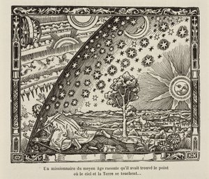 En medeltida missionär hittar punkten där himmel och jord berörs av Frederick (attr. to) Barnard