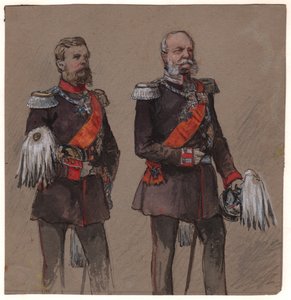 Alexander II av Ryssland och Wilhelm II av Preussen av . .