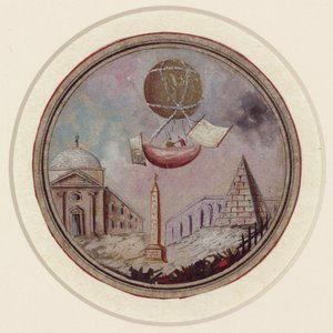En tidig ballongkatastrof, ca 1785 av Frederick (attr. to) Barnard