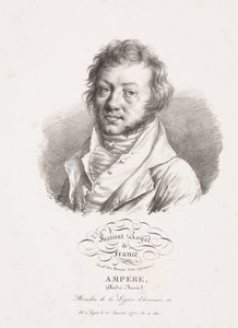 Andre-Marie Ampere, fransk fysiker och matematiker, ca 1820 av Frederick (attr. to) Barnard