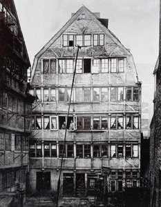 Födelseort för den tyske kompositören Johannes Brahms (1833-1897) i Hamburg, Tyskland