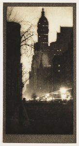 Broadway på natten, c 1905 av John Pardon