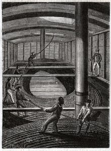Kabeltelegraphique sous marin. Telegrafisk undervattenskabel. av Frederick (attr. to) Barnard