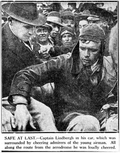 Charles Augustus Lindbergh, amerikansk pilot, ca 1920-talet av Ferdinand Georg Waldmuller