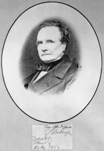 Charles Babbage, brittisk matematiker och datapionjär av Ferdinand Georg Waldmuller