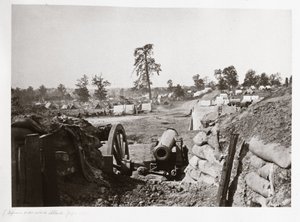 Konfedererade befästningar framför Atlanta, Georgia, USA av Ferdinand Georg Waldmuller