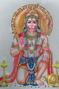Hanuman, apguden i hinduisk mytologi.