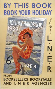 Holiday Handbook 1939", affisch från LNER av Ferdinand Georg Waldmuller