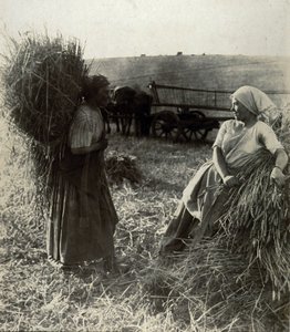 The Harvesters, cirka 1900 av Frederick (attr. to) Barnard