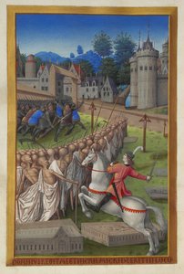 Les Très Riches Heures du Duc de Berry, Folio 90v - Dödens ryttare av Unbekannt 2321