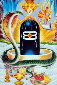 Lingam representerar fallos av hinduiska guden Shiva.