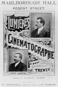Bröderna Lumieres annons, c 1896