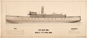 New York (ångfartyg: 1889) planerar av . .