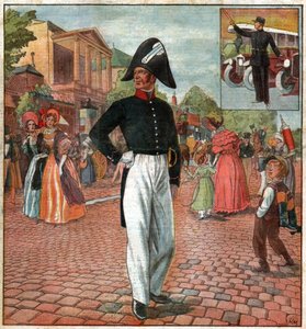 Polis i Paris. Polis i Paris. av Ferdinand Georg Waldmuller