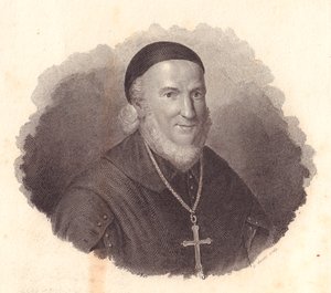 Porträtt av den italienske biskopen Adeodato Turchi (1724-1803), kopparstick av G Guzzi från målning av Francesco Vicira av William Walcutt