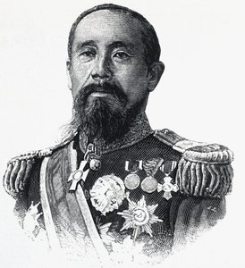 Porträtt av Ito Hirobumi (1841-1909), japansk politiker