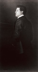 Porträtt av Pietro Mascagni, musikern