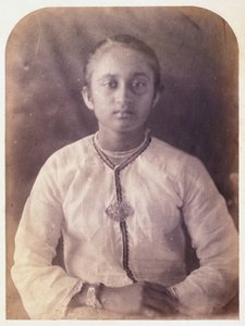 Porträtt av en ung kvinna, Ceylon, ca 1875 av Ferdinand Georg Waldmuller