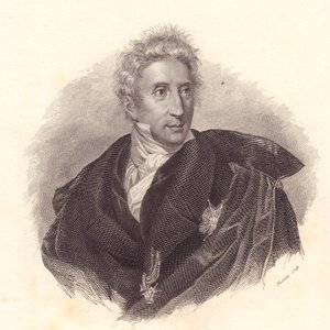 Porträtt av konsthistorikern Leopoldo Cicognara (1767-1834), kopparstick av Fusinati från porträtt av Lipparini av William Walcutt