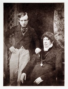 Porträtt av Charles Kirkpatrick Sharpe (1781-1851), skotsk antikvarie och konstnär, med en okänd kollega av John Pardon