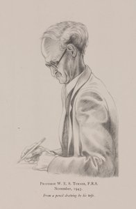 Professor W E S Turner, november av Frederick (attr. to) Barnard