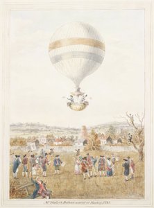 Sadlers ballonguppstigning från Hackney av Frederick (attr. to) Barnard