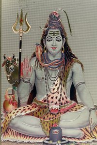 Shiva, den hinduiska guden för transformation eller förstörelse.