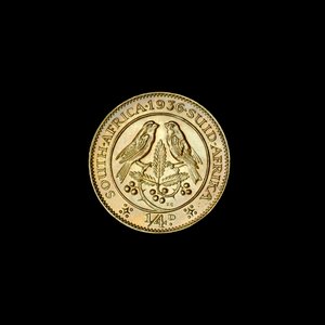South African Quarter Penny Coin (Farthing) 1936 (foto) av Hippolyte Lalaise Devéria