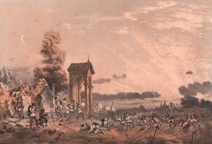 Intagande av Magenta kyrkogård, Lombardiet av William Walcutt