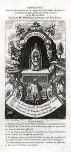 Jungfru Maria älskad av druiderna. cirka 1850 (gravyr) av . .