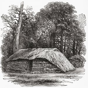 Hyddan där Sir David Livingstone dog 1 maj 1873 av . .