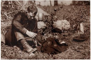 Luffaren återger sina kläder. 1929 (tryck) av . .