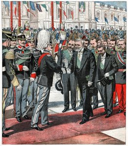 Victor Emmanuel III och Emile Loubet av . .