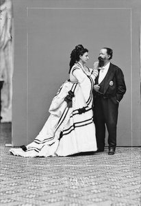 Vittorio Emanuele II med Rosa Vercellana grevinnan av Mirafiori