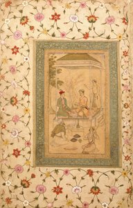 Akbars söner Sultan Daniyal och Sultan Murad, ca 1600-1605 av   Manohar