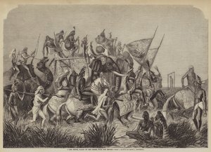 Sohir Singh, sikhernas Rajah, med sin eskort av after A. Soltykoff