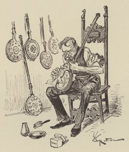 Sängpannor av after Albert Robida