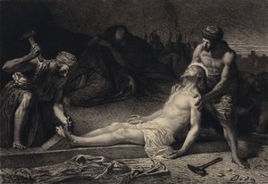 Jesus spikade på korset