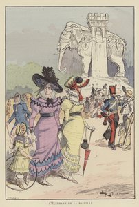 Bastiljens elefant av after Albert Robida