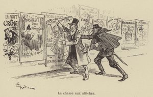 Jakten på affischer av after Albert Robida