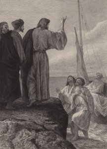 Jakobs och Johannes kallelse av after Albert Robida