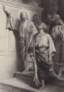 Matteus kallelse av after Albert Robida